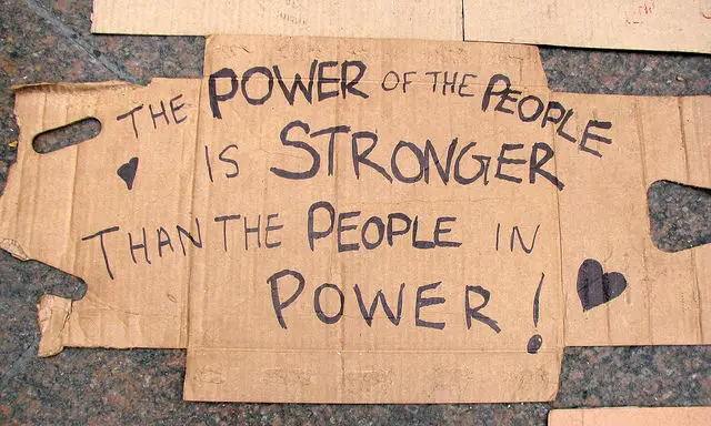 power of the people banner 