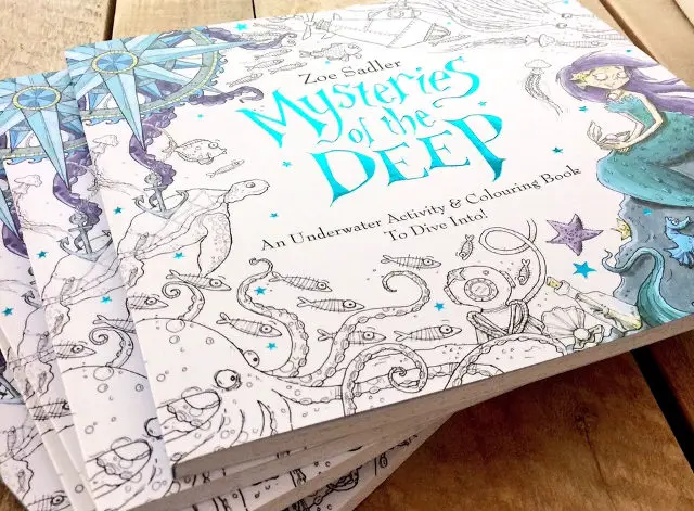 Mysteries of the Deep colouring book