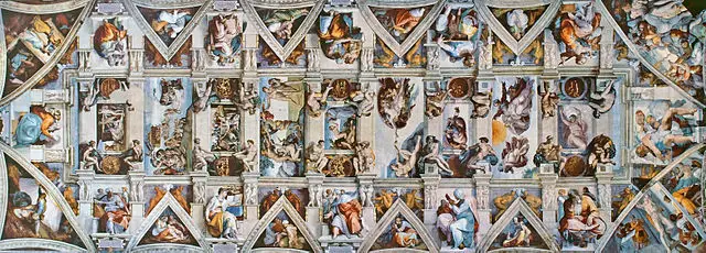 Sistine chapel by Michaelangelo