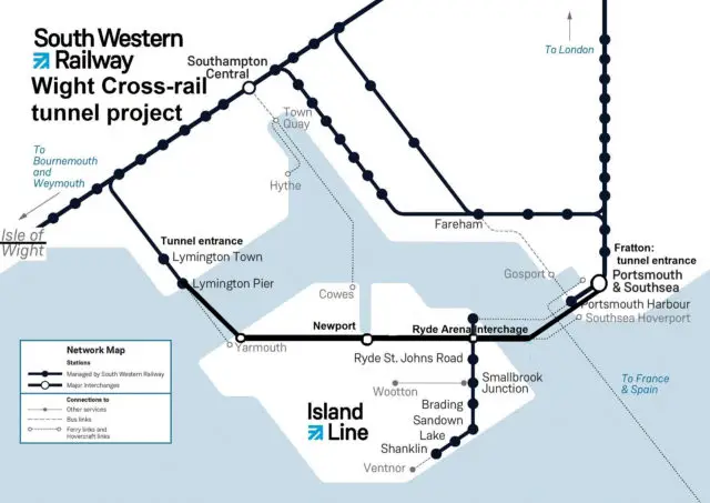South Western Railway - Cross Wight rail project