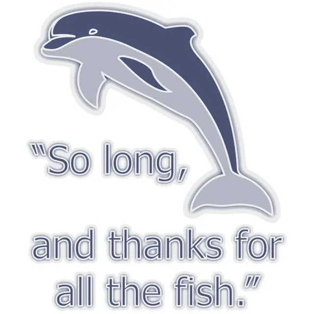 thanks for all the fish slogan 