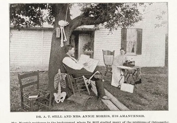 Dr A.T. Still and Mrs. Annie Morris