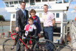 Wightlink marketing and innovation director Stuart James, Harrison Hendy, Jenny Ball and the council's sports unit officer, Alec Broome.