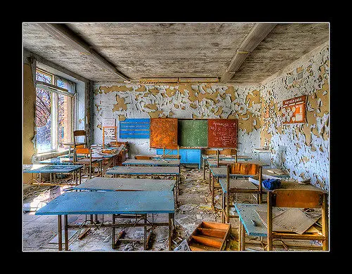 derelict classroom