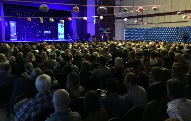 Audience at the Mark Steel recording