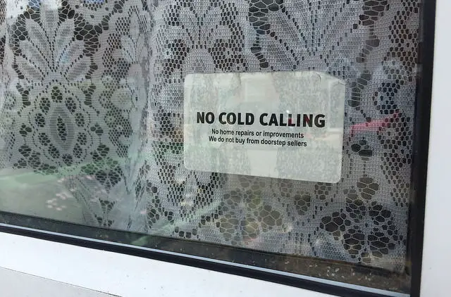 no cold callers