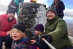 Eli Wells and family up Snowdon
