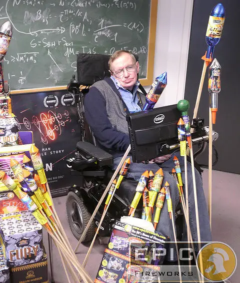 Hawking later in life 
