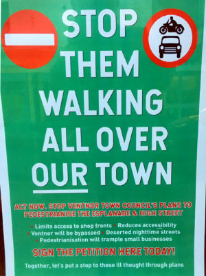 Anti-pedestrianisation poster campaign