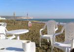 chairs on sandown beach by rob jennings