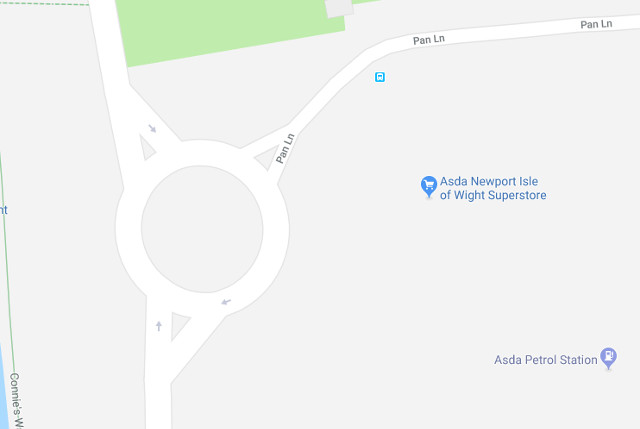 Google Mpas of Asda roundabout