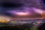 lightning over culver downs by Tim Wells
