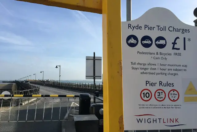 Ryde Pier Toll charges