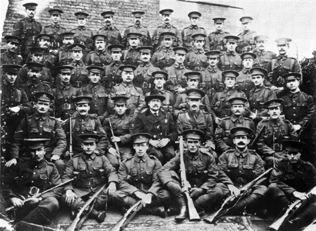 Rhodesian_Platoon_of_the_KRRC_at_Sheerness,_1914 Public Domain