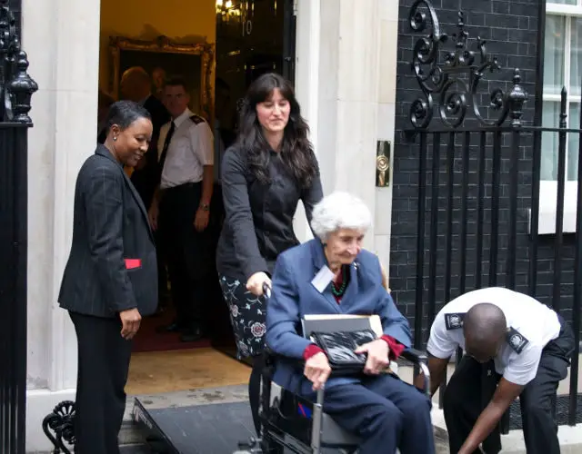 Benedetta at No 10 Downing Street - cropped