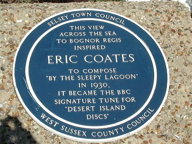 Eric Coates plaque Selsey 