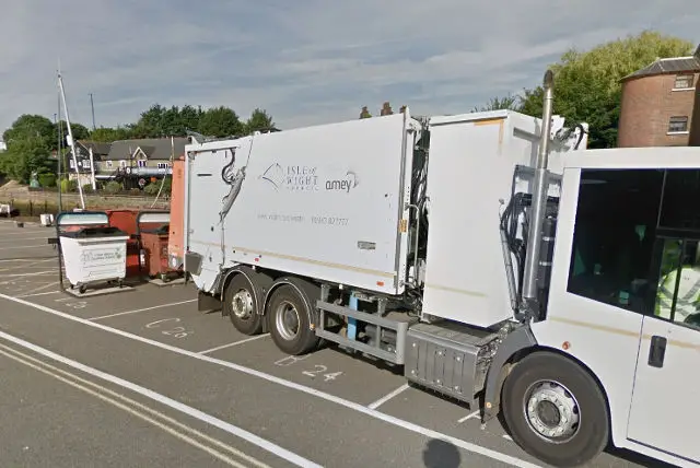 bottle banks being emptied by gogle street view