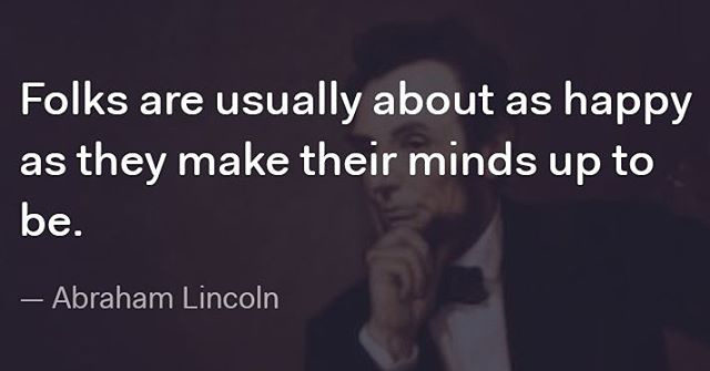lincoln quote about being 
