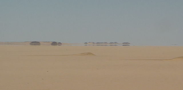 mirage in the desert