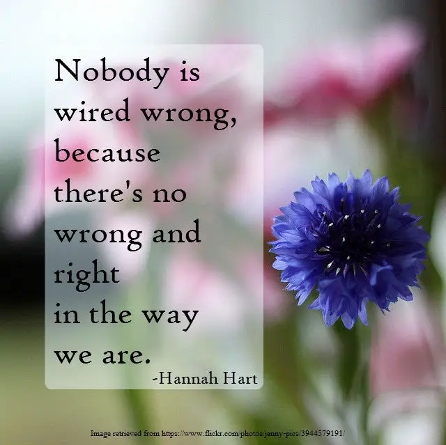 Nobody is wired wrong