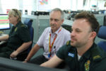 David Hirst (centre) with SCAS despatchers - IMG_4307 doc lge