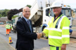 Cllr Ian Ward and Andrew Tunnicliffe from Island Roads
