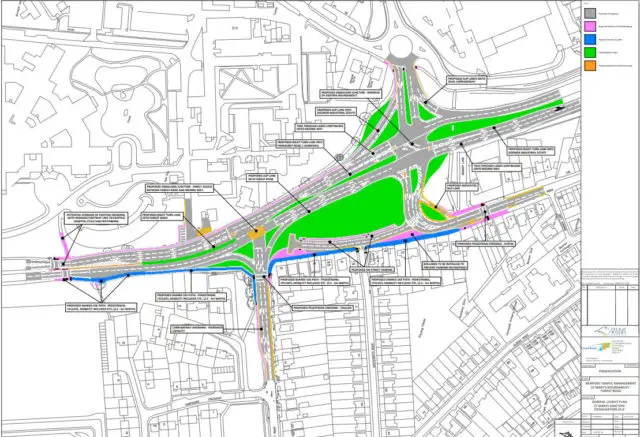 St Mary's Roundabout - revised scheme