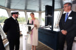 Countess of Wessex on the Bridge of Victoria of Wight