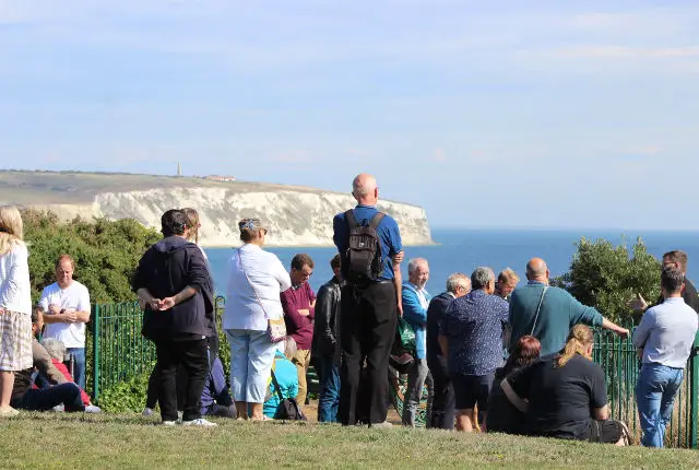 Learning about Palmerston Forts with AONB Culver Cliff beyond