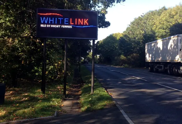 whitelink led sign large by simon wratten
