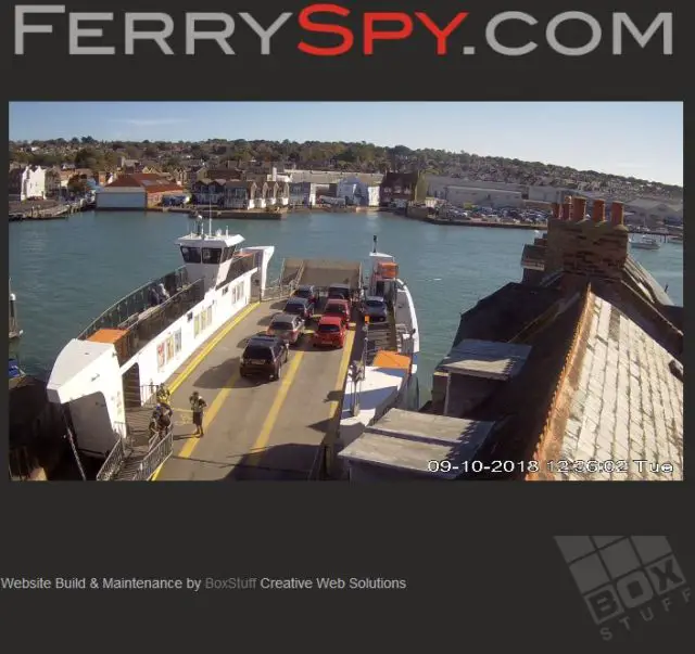 FerrySpy view of West loading at high tide