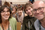 Vix Lowthion and Max councillors photobomb by caroline lucas