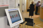 gp surgery touchscreen check in