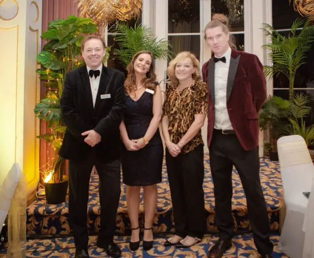 Youth Trust Chairman, Malcolm Marshall, CEO, Mairead Healy and Patrons, Josie and Rob da Bank