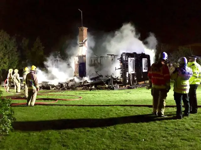 Porchfield fire by Friends of Freshwater Fire Station