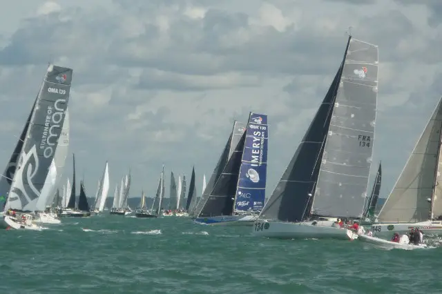 Fastnet start of race in 2017 by suzanne whitewood