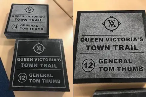 queen victoria town trail - paving stones