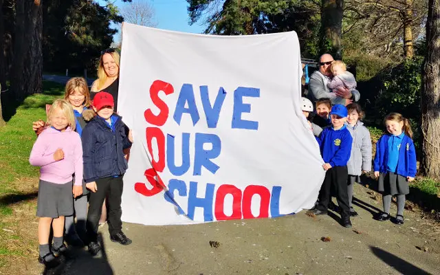 Save our School - parents and children