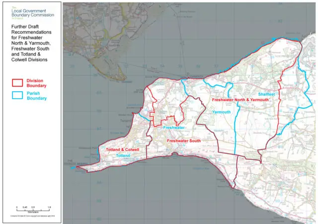 Freshwater with parish boundaries
