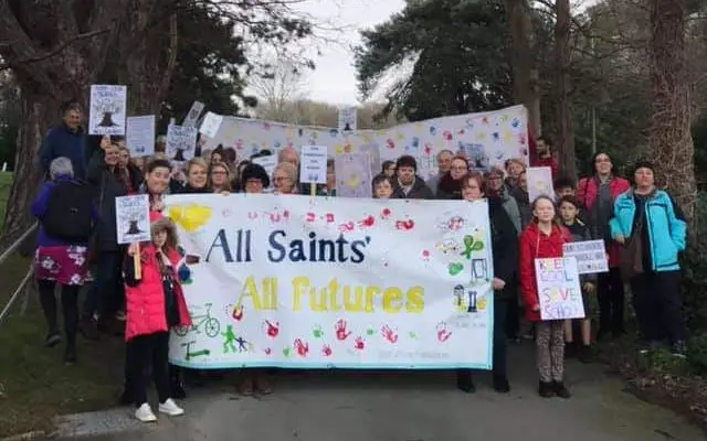 Community against All Saints closure