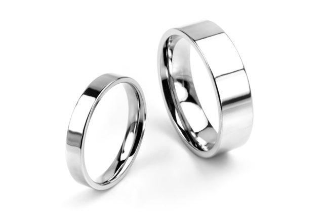 Pair of wedding rings from Serendipity Diamonds