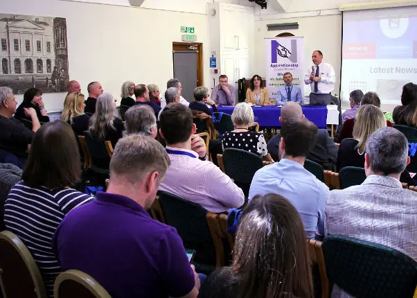The launch of the Apprenticeship Support Network held at the Riverside Centre, Newport on 11th April 2019. Image by: Jon Knight (07825 047766)