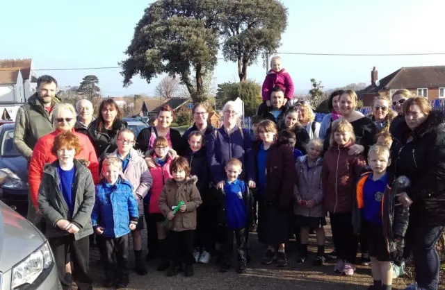 Families taking part in journey to St Saviour's