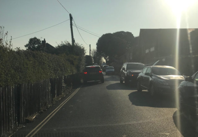 Traffic chaos in West Wight