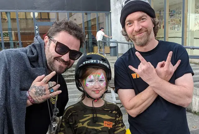 john cattle with martha and bam margera
