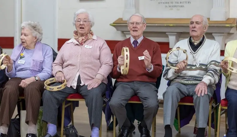 Older people taking part in SingAbout session