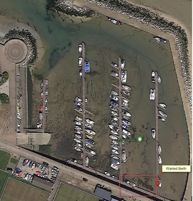Google map of the requested berth