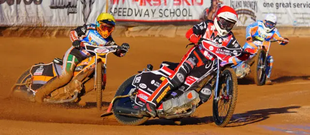 Speedway riders by Ian Groves/Sportography