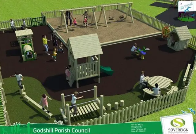 Drawings of Godshill Playpark