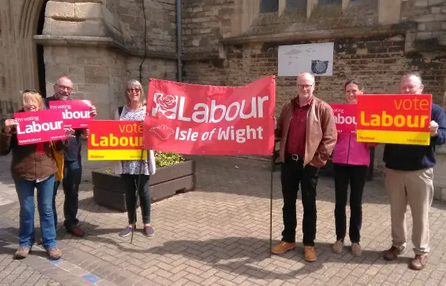 Labour members taking part in eu election campaigning